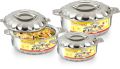 Stainless Steel Polished Round Silver Hot Pots
