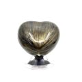 Metal Polished tiny heart shaped cremation urn