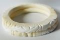 White round seashell bangles