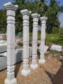 Grey granite stone pillar