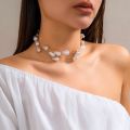 Pearls Necklace baroque style irregular imitation pearl women choker