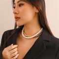 Imitation Pearl Beaded Women's Necklace