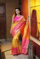 Licthi Silk Pink & Yellow Printed 222 pink yellow litchi silk sarees