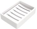 Rectangular White ceramic soap dish