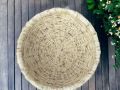 Bhumikart Round handcrafted cane grass basket