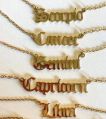 Brass Polished Golden Plain mens zodiac sign bracelet