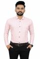 Printed Regular Fit mens pink stylish cotton shirts