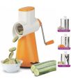 Belizzi Plastic Orange and White New Manual rotary vegetable cutter grater
