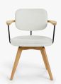 Upholstered Mango Wooden Office Chair