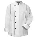 Cotton Polyester White Full Sleeve Plain Chef Coat
