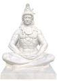 White White lord shiva fiber statue