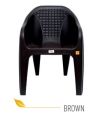 Bubble  Brown Durable Plastic Chair