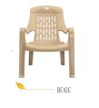 Max Beige Durable Plastic Chair