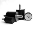 SHAKTI Rubber and Iron Round Black New Plain anti vibration rubber mounts
