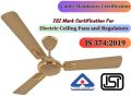 electric ceiling fan regulators bis certification