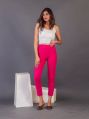 Pocket Style Pink Straight Pant