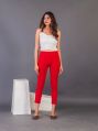 Pocket Style Red Straight Pant