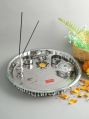 stainless steel pooja thali