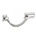 Polished Silver stainless steel door safety chain