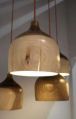 Wooden Bowl Shaped Ceiling Lamp