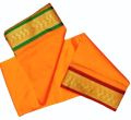 Mens Orange Silk Dhoti