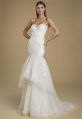 White Tulle & Lace Mermaid Wedding Gown