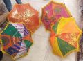 Multicolor Printed rajasthani embroidery umbrella