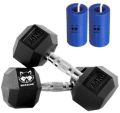 Mapache-Elite Series- Hex Dumbbells With Free Dumbbell Grips