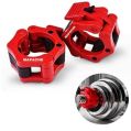 Plastic Red & Black mapache olympic rod lock barbell clamp