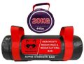 Red & Black Printed mapache professionals sand filled weightlifting bag