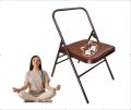 Metal Bruce Brown leather seat mapache yoga chair