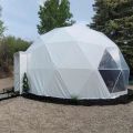 White Plain mild steel dome tent