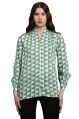 DiDi SAMA Full Sleeve Printed Geometric Pattern ladies fashion shirts
