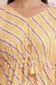 DiDi SAMA Cotton Yellow Half Sleeves Printed western ladies tops