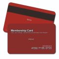 PVC Matte Glossy Rectangular Customised Plastic Membership Card
