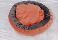 Orange Velvet Dog Bed