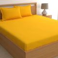 Plain Cotton Double Bed Sheets