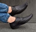 LATWOSCA Rexine 1062 mens black formal shoes