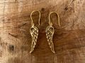 Angel Wings Brass Earrings