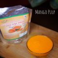 Natural Yellowish orange alphonso mango pulp