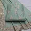 Available in Many Colors embroidered silk dress material