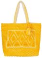 SEI-B-2087 Yellow Hand Woven Bag