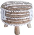 SEI-S-1497 Jute Hand Woven Stool