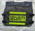 Black Sleeveless reflective security jacket