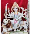 Multicolor Marble Maa Durga Statue