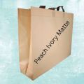 Peach Ivory Matte BOPP Box Bag