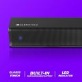 Black New zebronics juke bar 1500 20w output wireless portable mini soundbar