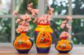 Handpainted Terracotta Pot set of 3 for Home Decoration, Clay pot manufacturer wholesaler exporter