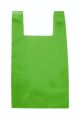 Plain green biodegradable compostable grocery bag