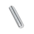 Polished. Round Grey stainless steel threaded studs